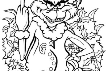 Grinch Coloring Pages Printable