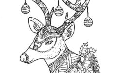 30 Free Reindeer Coloring Pages Printable
