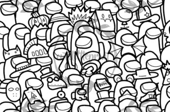 Among Us Coloring Pages Printable