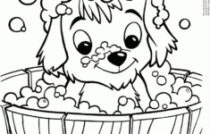 Coloring Pages With Cute Puppies Coloring Home