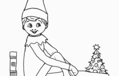 Free Printable Elf Coloring Pages For Kids