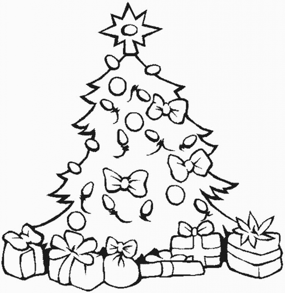 Get This Free Christmas Tree Coloring Pages To Print 64831 Coloring