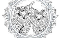 OWL Coloring Pages For Adults Free Detailed Owl Coloring Pages