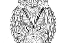 OWL Coloring Pages For Adults Free Detailed Owl Coloring Pages