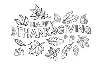 Happy Thanksgiving Coloring Pages Printable