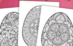 15 Free Easter Egg Mandala Coloring Pages To Print Now in Free Printable Easter Eggs Mandala Coloring Pages