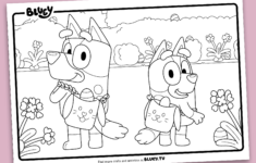 2024 Easter Gift And Activity Guide - Bluey Official Website intended for Bluey Easter Coloring Pages Printable