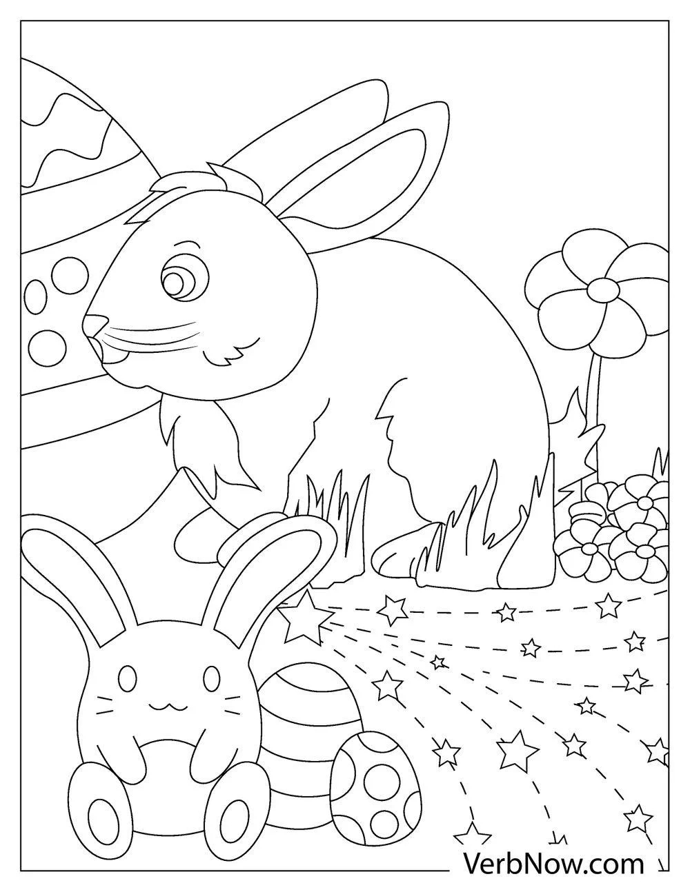 22 Free Easter Bunny Coloring Pages (Printable Pdf) with Full Size Printable Full Size Easter Bunny Coloring Pages