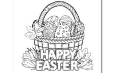29+ Free Easter Basket Coloring Pages, Sheets [Popular Printables!] intended for Free Printable Easter Adjult Coloring Page