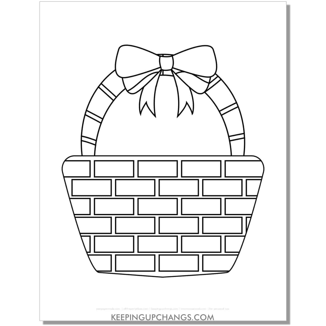 29+ Free Easter Basket Coloring Pages, Sheets [Popular Printables!] throughout Empty Easter Basket Coloring Pages Printable