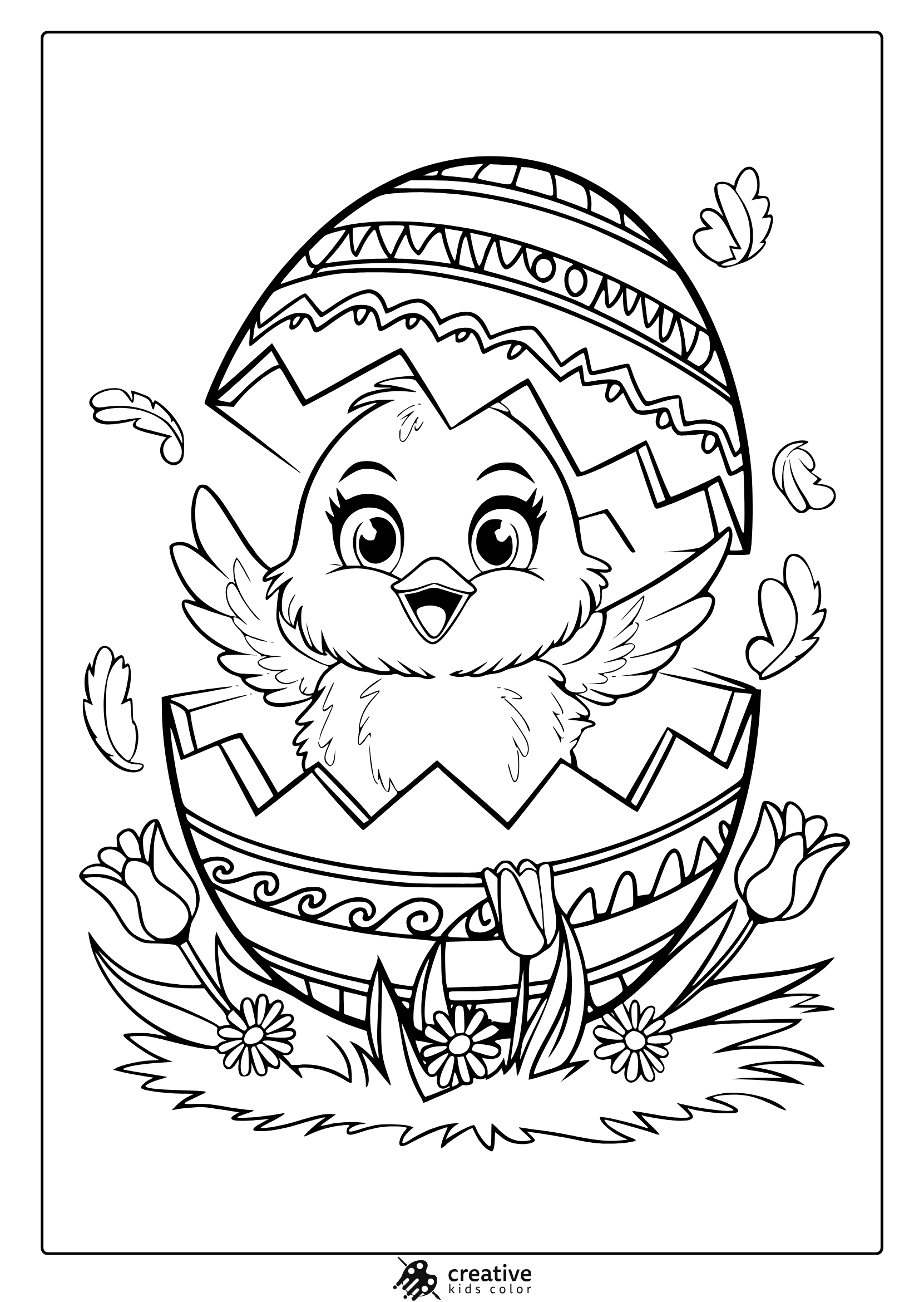 30+ Easter Coloring Pages (Free Printable Pdfs) with Easter Chick Coloring Pages Printable Boy and Girl