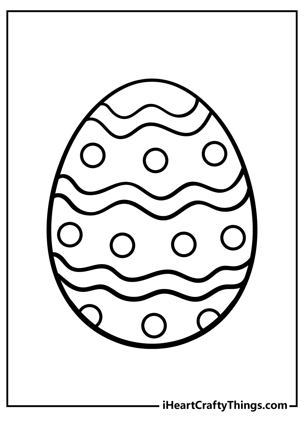 40 Easter Egg Coloring Pages (100% Free Printables) for Easter Eggs Printable Coloring Pages Free