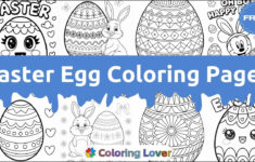 50+ Easter Egg Coloring Pages (Free Printables For All Ages) pertaining to Easter 2025 Coloring Pages Printable