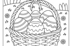 57 Easter Coloring Pages (Printables: Egg, Bunny, And More) pertaining to Printable Easter Basket Coloring Pages