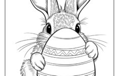 60 Bunny Coloring Pages (Free Printables For All Ages) inside Printable Coloring Pages Easter Bunny