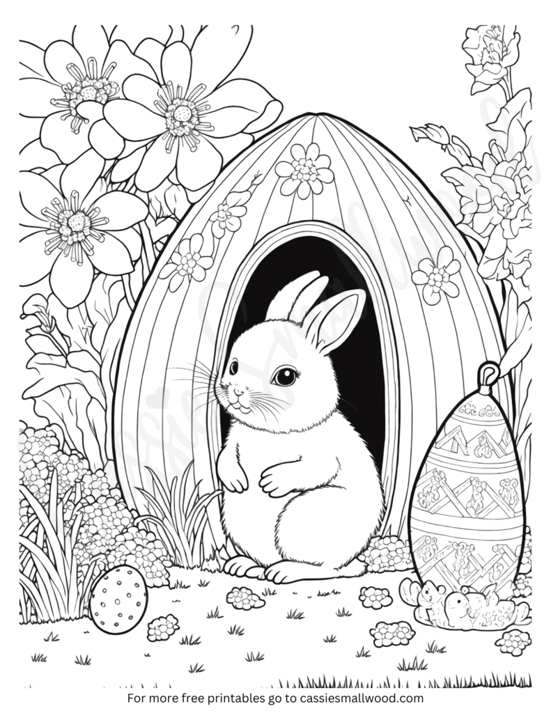 76 Cutest Easter Coloring Pages (Free Printable) - Cassie Smallwood throughout Free Easter Coloring Pages For Adul Printable