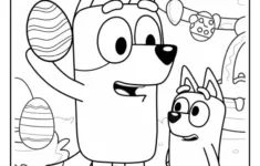 Bluey Easter Coloring Pages (15 Free Printable Pdf Pages) - Cute within Bluey Easter Coloring Pages Printable