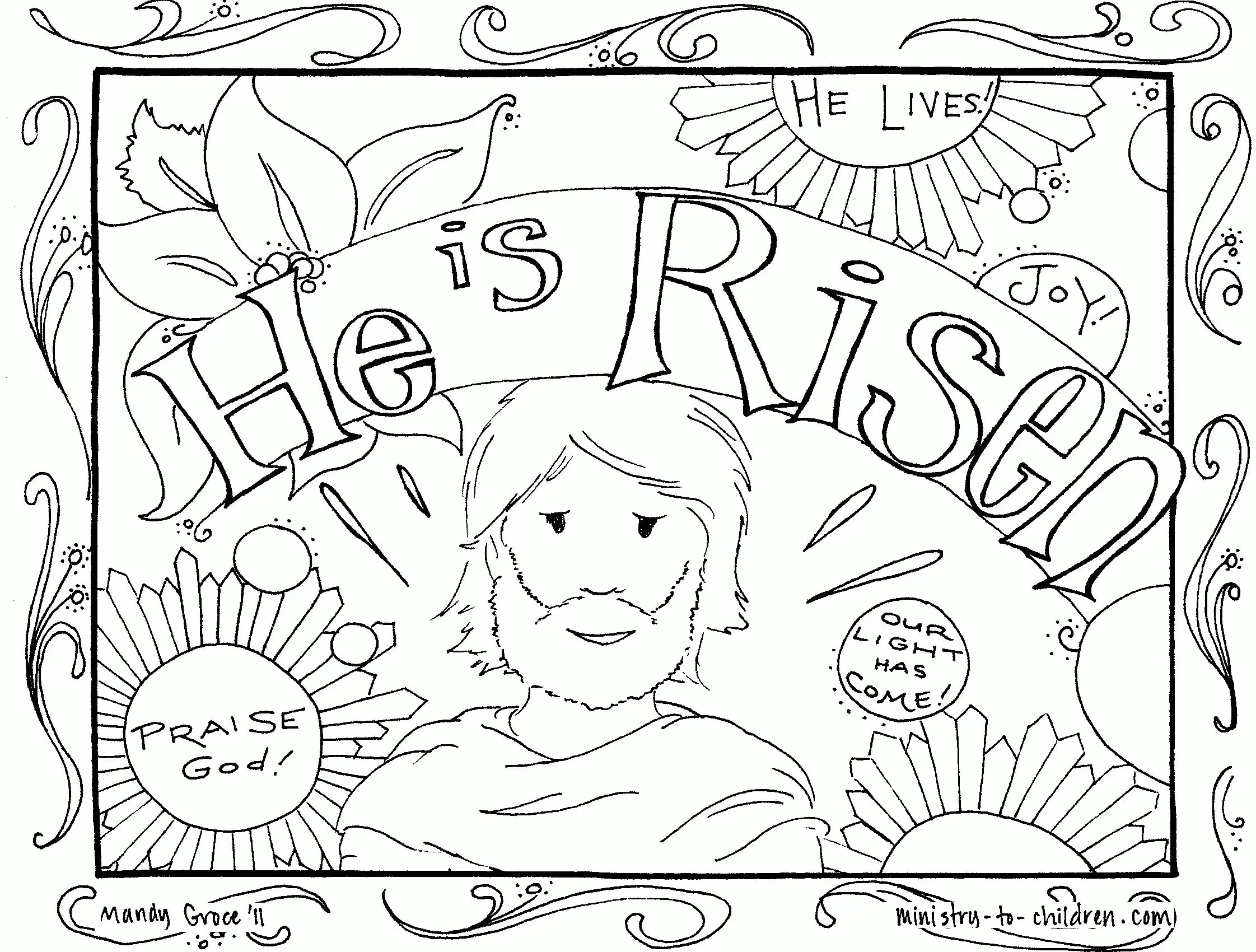 Christian Easter Coloring Pages To Print - Free Printable Coloring inside Free Printable Religious Coloring Pages For Easter