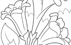 Crayola Canada | Easter Lilies Colouring Page for Free Printable Easter Lilies Coloring Pages