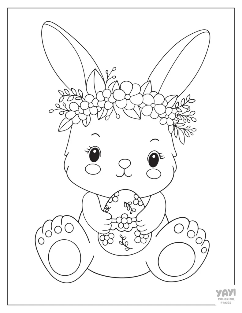 Easter Bunny Coloring Pages (Free Printables) intended for Easter Bunny Coloring Page Printable Free