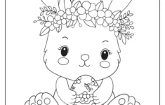 Easter Bunny Coloring Pages (Free Printables) throughout Free Printable Full Size Easter Bunny Coloring Pages