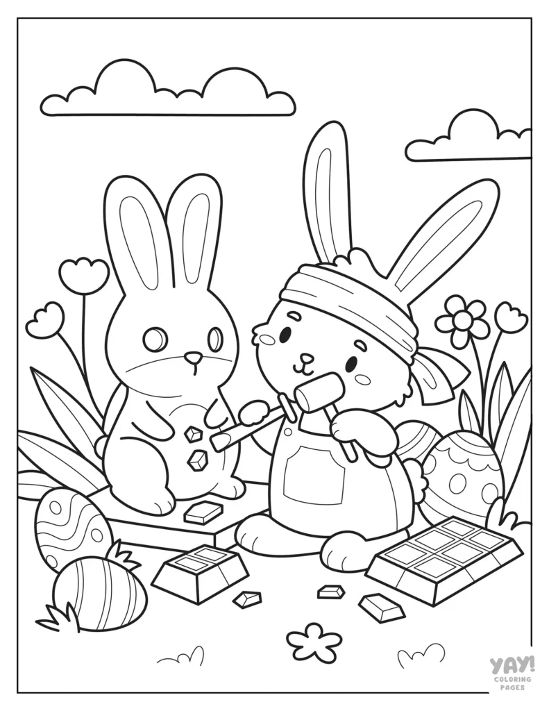 Easter Coloring Pages (Free Printables) for Free Printable Happy Easter Coloring Pages