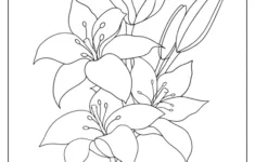 Easter Coloring Pages (Free Printables) for Printable Easter Lily Coloring Page