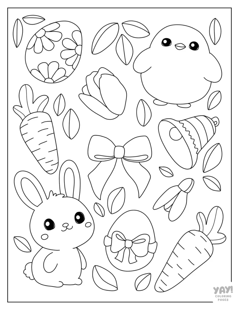 Easter Coloring Pages (Free Printables) in Free Printable Full Size Printable Easter Coloring Pages