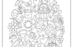 Easter Coloring Pages (Free Printables) inside Free Printable Easter Eggs Coloring Pages For Adults