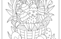 Easter Coloring Pages (Free Printables) with Free Printable Easter Adjult Coloring Page