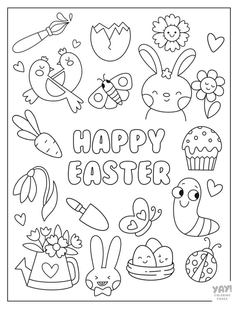 Easter Coloring Pages (Free Printables) with regard to Free Printable Easter Coloring Pages Easy