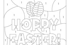 Easter Colornumber - 10 Free Printable Pages | Printabulls for Free Printable Color By Number Easter Pages
