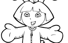 Easter Dora Coloring Page | Free Printable Coloring Pages regarding Free Printable Dora Easter Coloring Pages