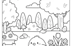 Easter Egg Coloring Pages (Free Printables) in Printable Easter Eggs Hunt Coloring Pages