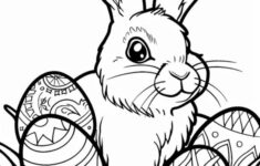 🐰 Hop To It! Free Printable Easter Bunny Coloring Pages 🎨 — Sew with Free Easter Bunny Coloring Pages Printable