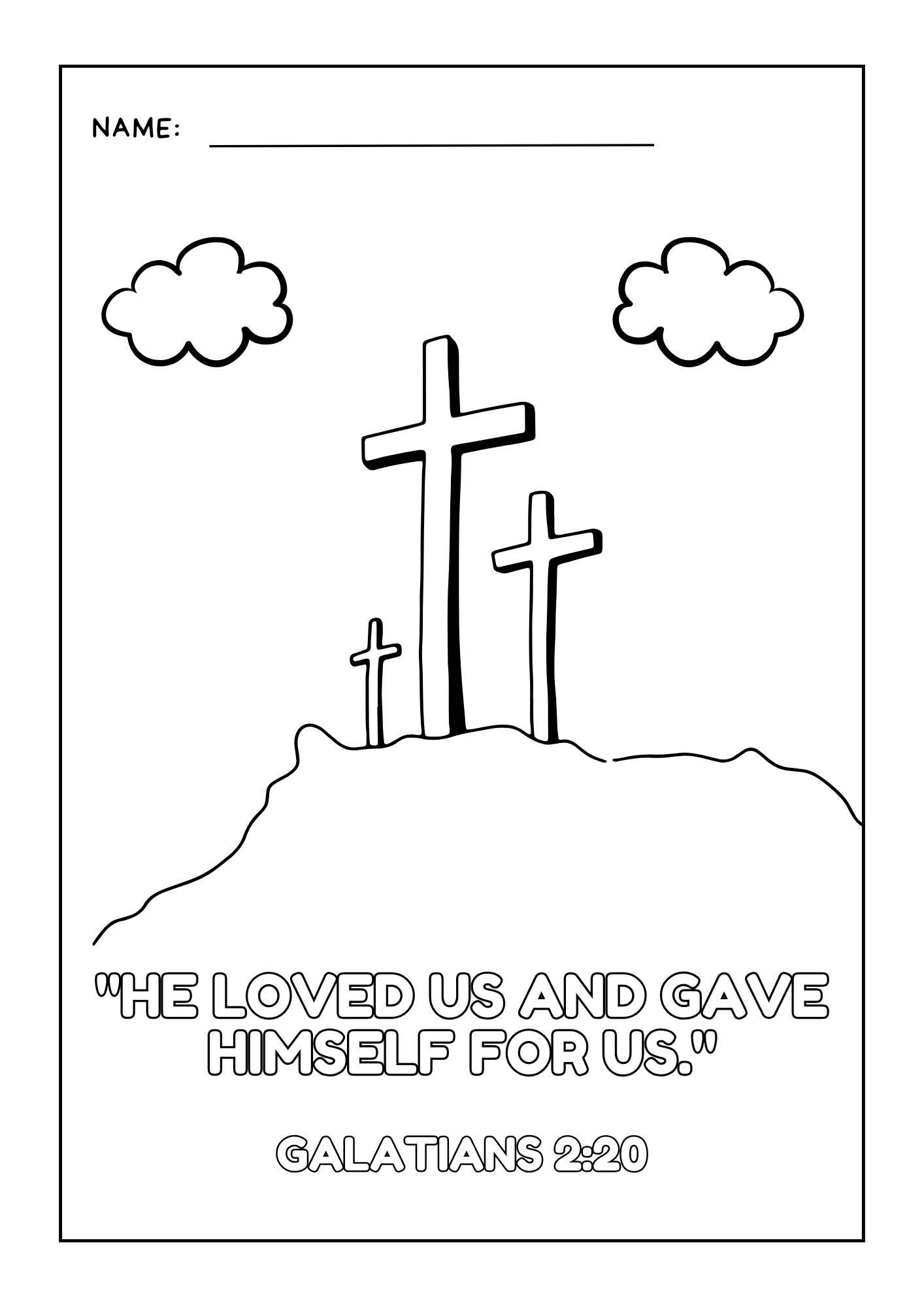 Free Christian Printable Easter Coloring Pages With Bible Verses inside Free Printable Easter Christian Coloring Pages