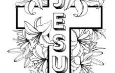 Free Printable Christian Easter Coloring Pages inside Free Printable Christian Easter Adult Coloring Page