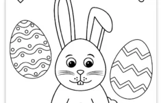Free Printable Easter Coloring Page - Pjs And Paint in Easy Free Printable Easter Coloring Pages