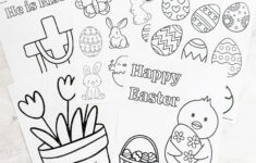 Free Printable Easter Coloring Pages For Kids - Fox Farm Home with Free Printable Easter Cards Coloring Pages