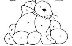 Free Stained Glass Pattern 2035-Easter Bunny-P2035 regarding Printable Easter Stained Glass Coloring Pages