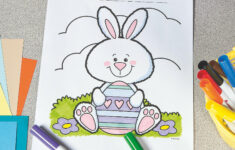 Fuzzy Easter Bunny Free Printable Coloring Page | Fun365 with Free Printable Coloring Pages Easter Hooray Heroes