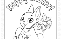 Happy Easter Coloring Pages inside Printable Happy Easter Coloring Pages