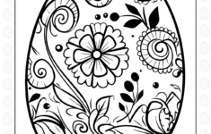 Happy Easter Day Egg For Adults intended for Printable Easter Eggs Coloring Pages For Adults