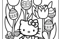 Hello Kitty Easter Coloring Pages (15 Free Printable Pdf Pages with regard to Free Printable Hello Kitty Easter Coloring Pages