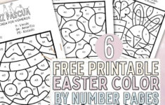Kindergarten Easter Colornumber Printable Worksheets In pertaining to Free Printable Spanish Easter Coloring Pages