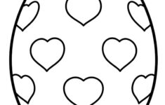 Printable Easter Egg Template And Colouring Page Pdf inside Easter Eggs Coloring Page Printable