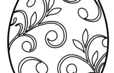 Printable Easter Egg Template And Colouring Page Pdf within Easter Eggs Coloring Pages Free Printable