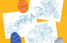Printable Easter Truck Coloring Pages | Drivenbattat with regard to Printable Easter Coloring Pages Construction