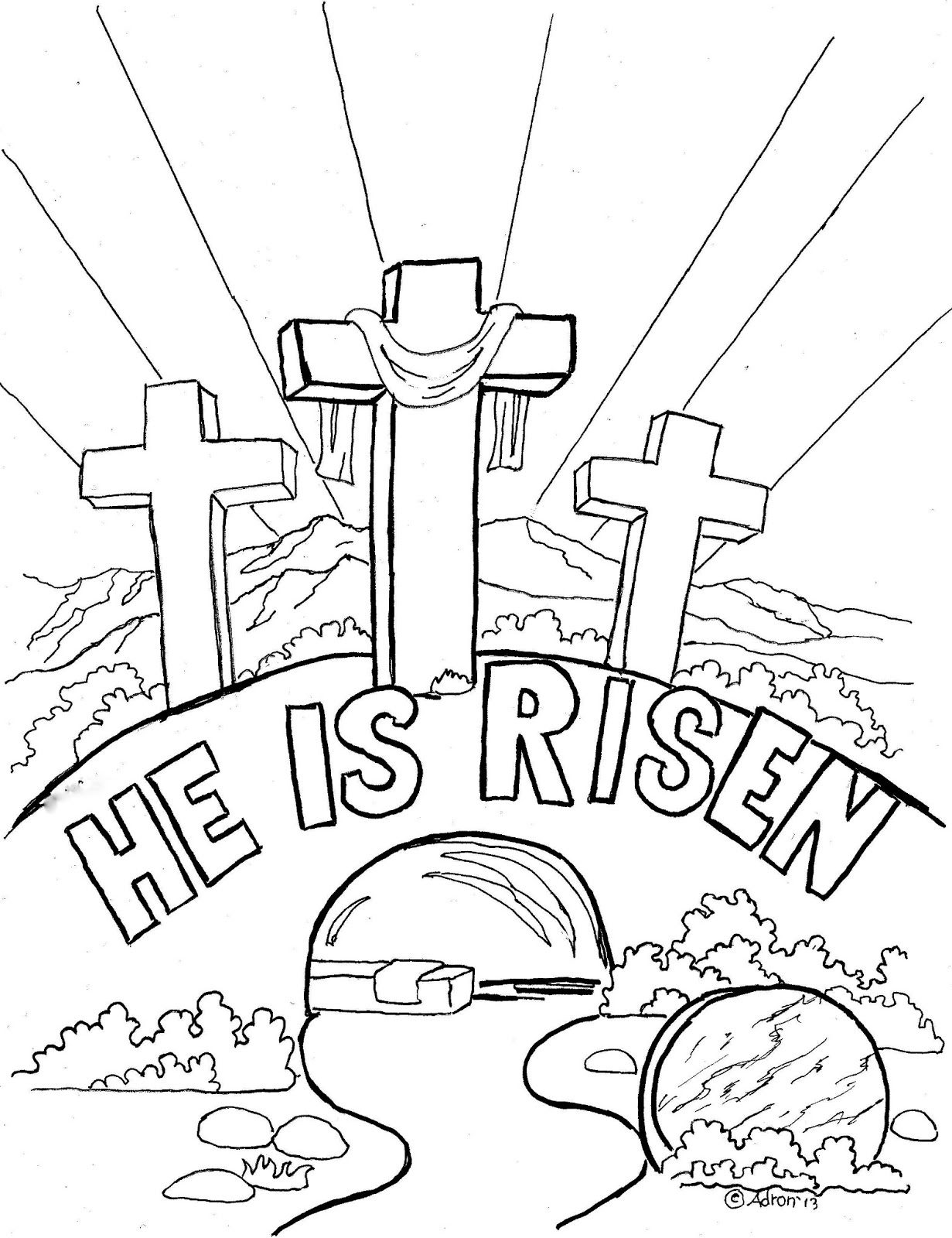 Religious Easter Coloring Pages - Best Coloring Pages For Kids throughout Religious Easter Coloring Pages Free Printable