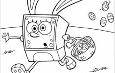 Spongebob Easter Bunny Coloring Page intended for Printable Spongebob Easter Coloring Pages
